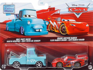 CARS (Auta) - Drift Party Mater (Driftovací Burák) + Dragon Lightning McQueen (Blesk)