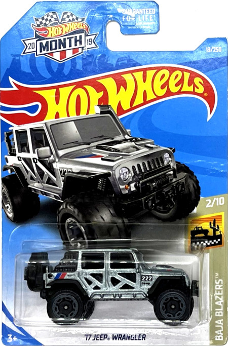 HOT WHEELS - '17 Jeep Wrangler Grey (C1)