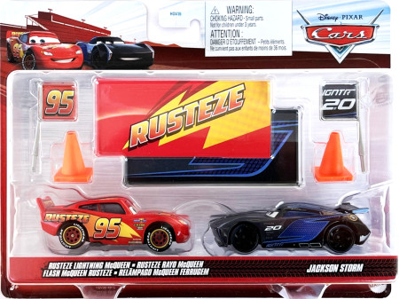 CARS (Auta) - Rusteze Lightning McQueen + Jackson Storm