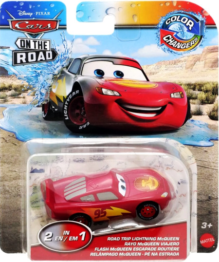 CARS (Auta) - Color Changers Road Trip Lightning McQueen (Blesk) - červená-šedá