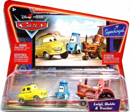 CARS (Auta) - Luigi + Guido + Tractor - SUPERCHARGED