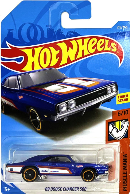 HOT WHEELS - '69 Dodge Charger 500 Blue (B11)