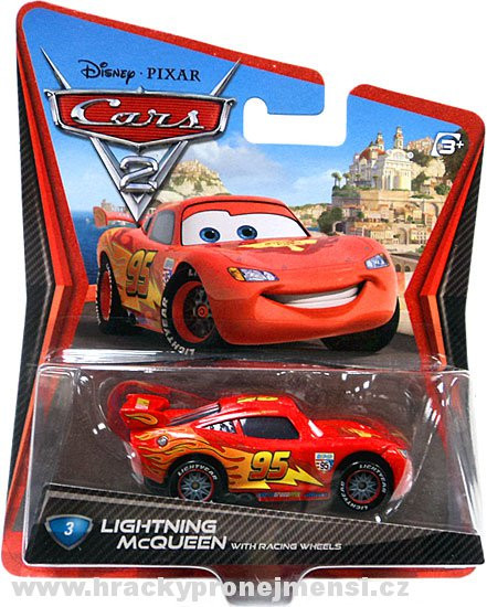 CARS 2 (Auta 2) - Lightning McQueen with Racing Wheels (Blesk) - poškozený obal