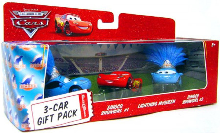CARS (Auta) - 3pack Gift Pack (Lightning McQueen (Blesk) + 2x Dinoco Showgirl)