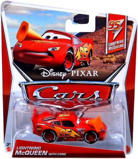 CARS (Auta) - Lightning McQueen with Cone (Blesk s kuželem) - poškozený obal