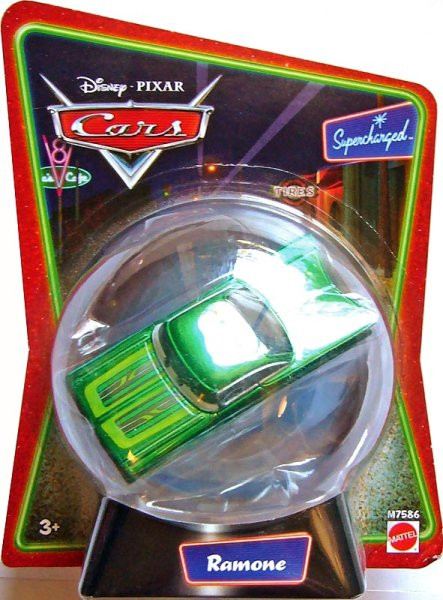 CARS (Auta) - Ramone Green (zelený Ramone) in Snow Globe
