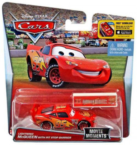 CARS 2 (Auta 2) - Lightning McQueen with Pit Stop Barrier