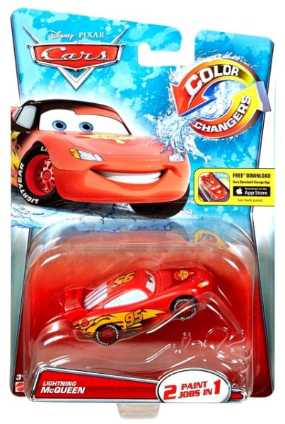 CARS (Auta)  Color Changers Lightning McQueen (Blesk)  červenáčerná