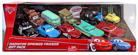 CARS (Auta) - 11pack Radiator Springs Friends Gift (Sheriff, Sally, Flo, Lizzie...)