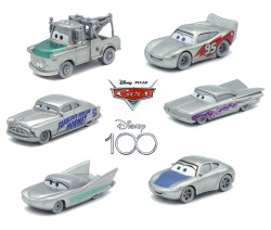 CARS (Auta) - Disney 100 kolekce - Mater, Lightning McQueen, Sally, Ramone, Fabulous Hudson Hornet, Flo