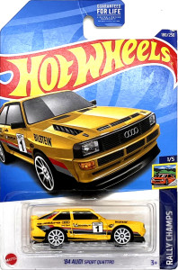 HOT WHEELS - '84 Audi Sport Quattro Yellow (E1)