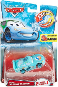 CARS (Auta) - Color Changers Dinoco Lightning McQueen (Blesk) - modrá-zelená