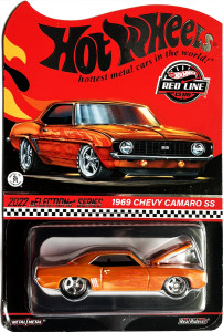 HOT WHEELS - RLC sELECTIONs 1969 Chevy Camaro SS - bright orange