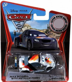 CARS 2 (Auta 2) - Max Schnell with Metallic Finish (SILVER RACER)