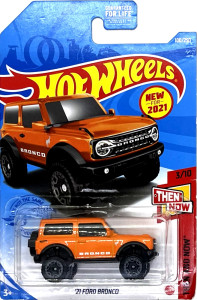 HOT WHEELS - '21 Ford Bronco Orange (C2)