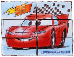 CARS (Auta) - 6x Lightning McQueen (Blesk) Puzzle Box