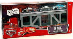 Cars (Auta) Mack Transporter + Nitroade + Bob Cutlass + Bumper Save