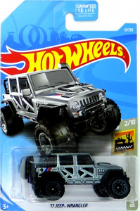 HOT WHEELS - '17 Jeep Wrangler Silver (B10)