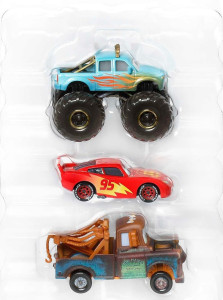 CARS (Auta) - 3pack Ivy + Road Trip Lightning McQueen + Road Trip Mater