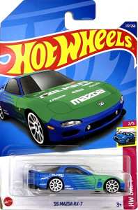 HOT WHEELS - '95 Mazda RX-7 Blue-Green (E2)