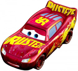 CARS 3 (Auta 3) - Muddy Rust-Eze Racing Center Lightning McQueen (zablácený metalický)