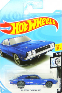 HOT WHEELS - '69 Dodge Charger 500 (blue)