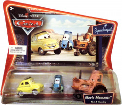 CARS (Auta) - Luigi + Guido + Tractor - SUPERCHARGED - sběratelská rarita