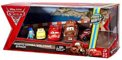 CARS 2 (Auta 2) - 5pack Porto Corsa Welcome - Luigi, Guido, McQueen, Mater, Uncle Topolino