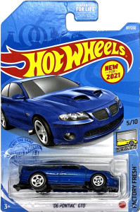 HOT WHEELS - '06 Pontiac GTO Blue (C5)