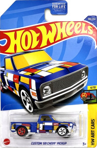 HOT WHEELS - Custom '69 Chevy Pickup Blue (E2)
