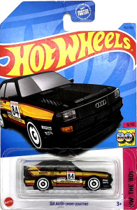 HOT WHEELS - '84 Audi Sport Quattro Black (E1)