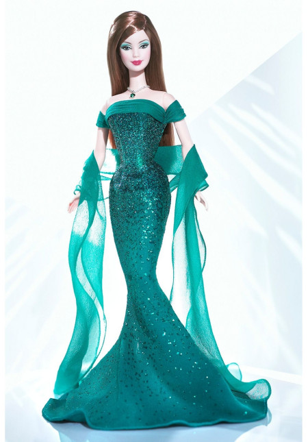 BARBIE May Emerald Red Hair (květen) - Birthstone Collection - r. 2003