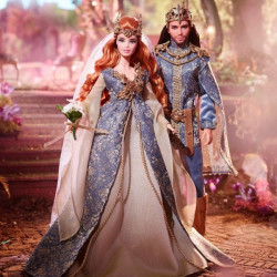 BARBIE Faraway Forest Fairy Kingdom Wedding Dolls Giftset - GOLD LABEL - rok 2018