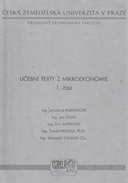 Učební texty z mikroekonomie (1. část) (2005)