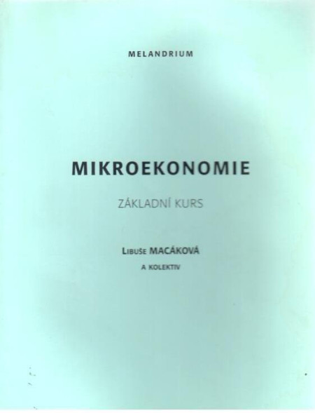 Mikroekonomie, (základní kurs)
