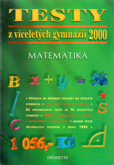 TESTY z víceletých gymnázií 2000, MATEMATIKA