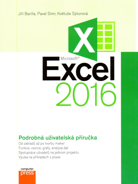 Excel 2016, podrobná uživatelská příručka