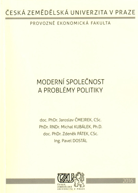 Moderní společnost a problémy politiky (kapitoly z politologie)
