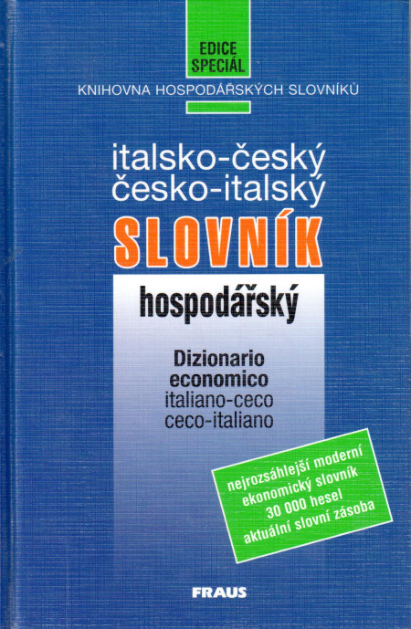 Italsko-český, česko-italský hospodářský slovník
