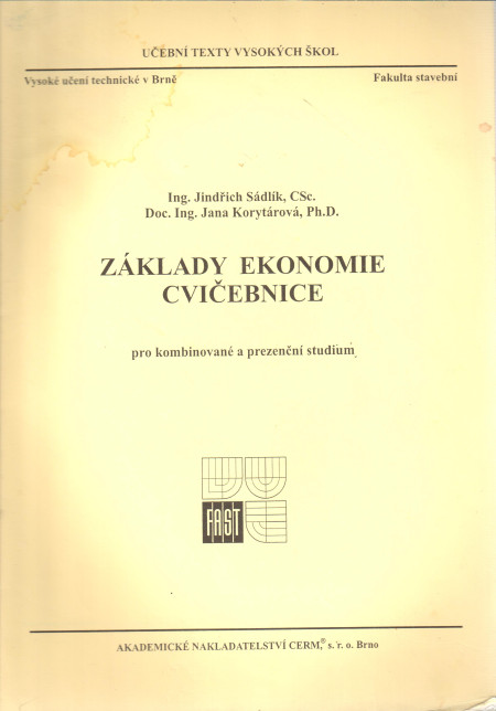 Základy ekonomie - cvičebnice, pro kombinované a prezenční studium
