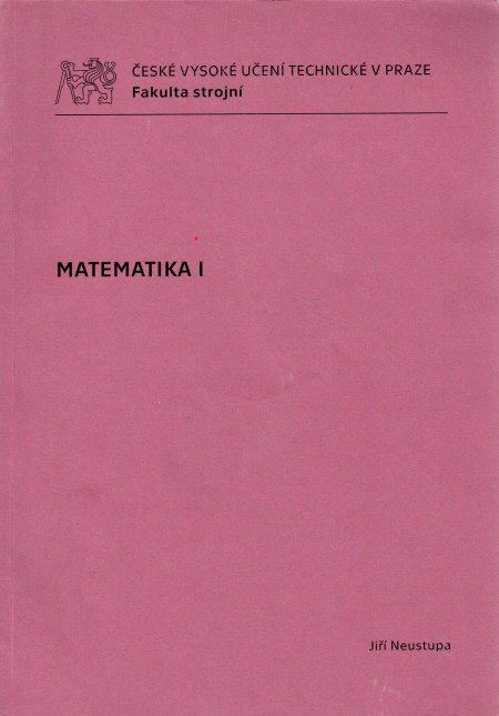 matematika 1 ČVUT v Praze FS