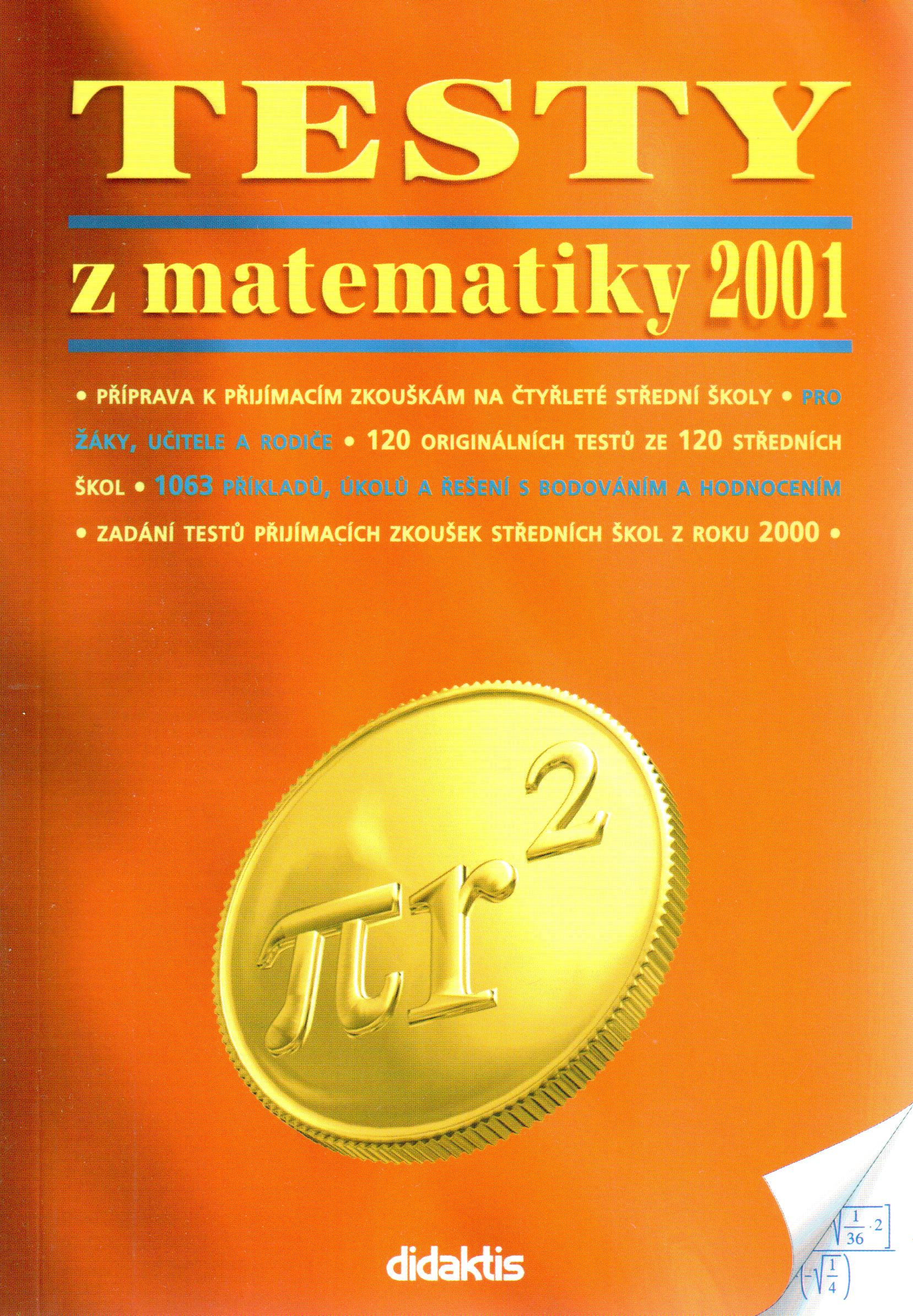 Testy z matematiky 2001 - Náhled učebnice