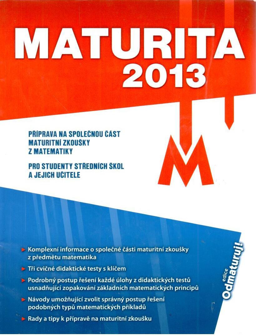 Maturita 2013 – Matematika - Náhled učebnice