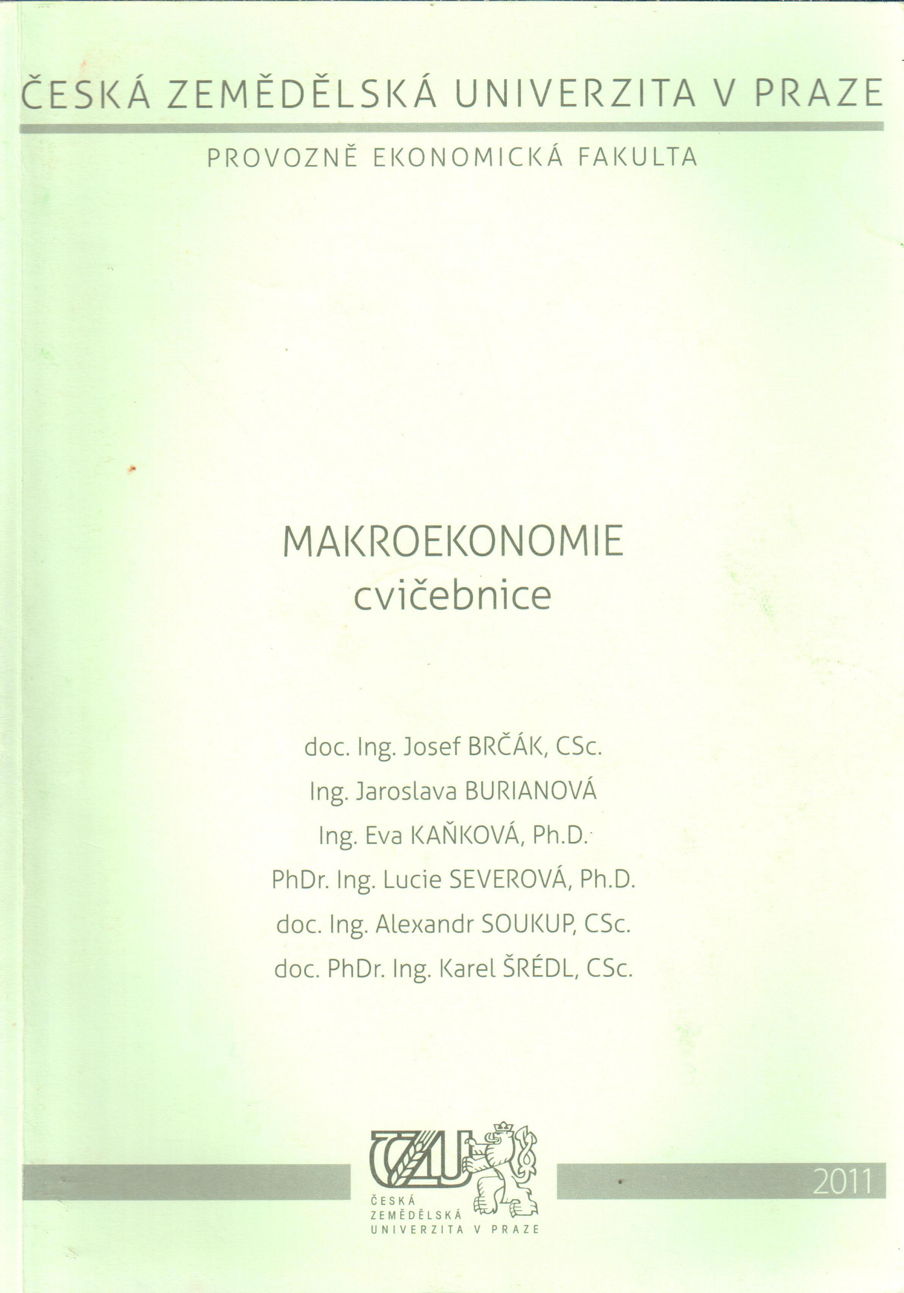 Makroekonomie, cvičebnice - Náhled učebnice