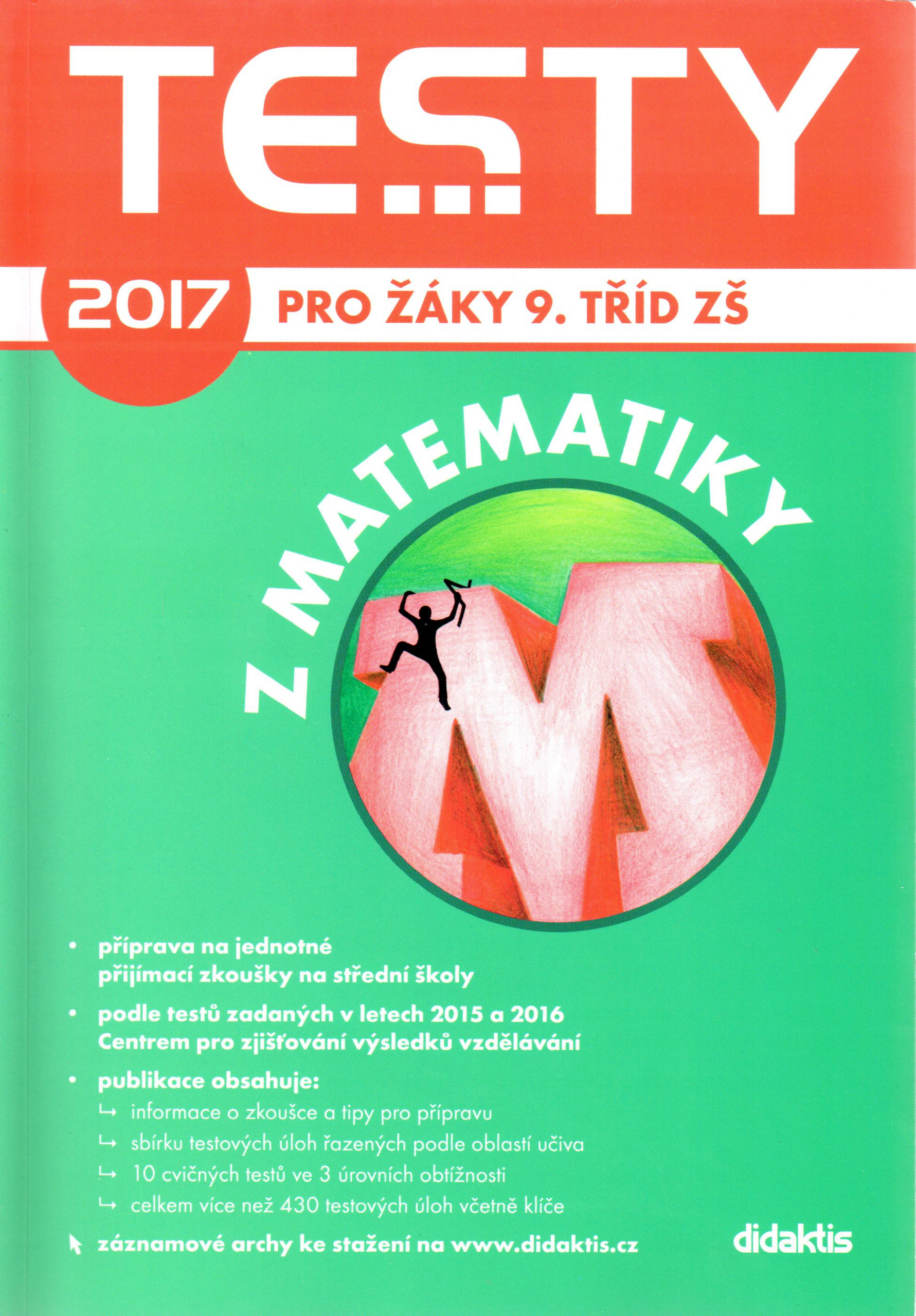 Testy 2017 z matematiky pro žáky 9. tříd ZŠ - Náhled učebnice
