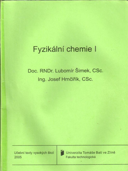 Fyzikální chemie I