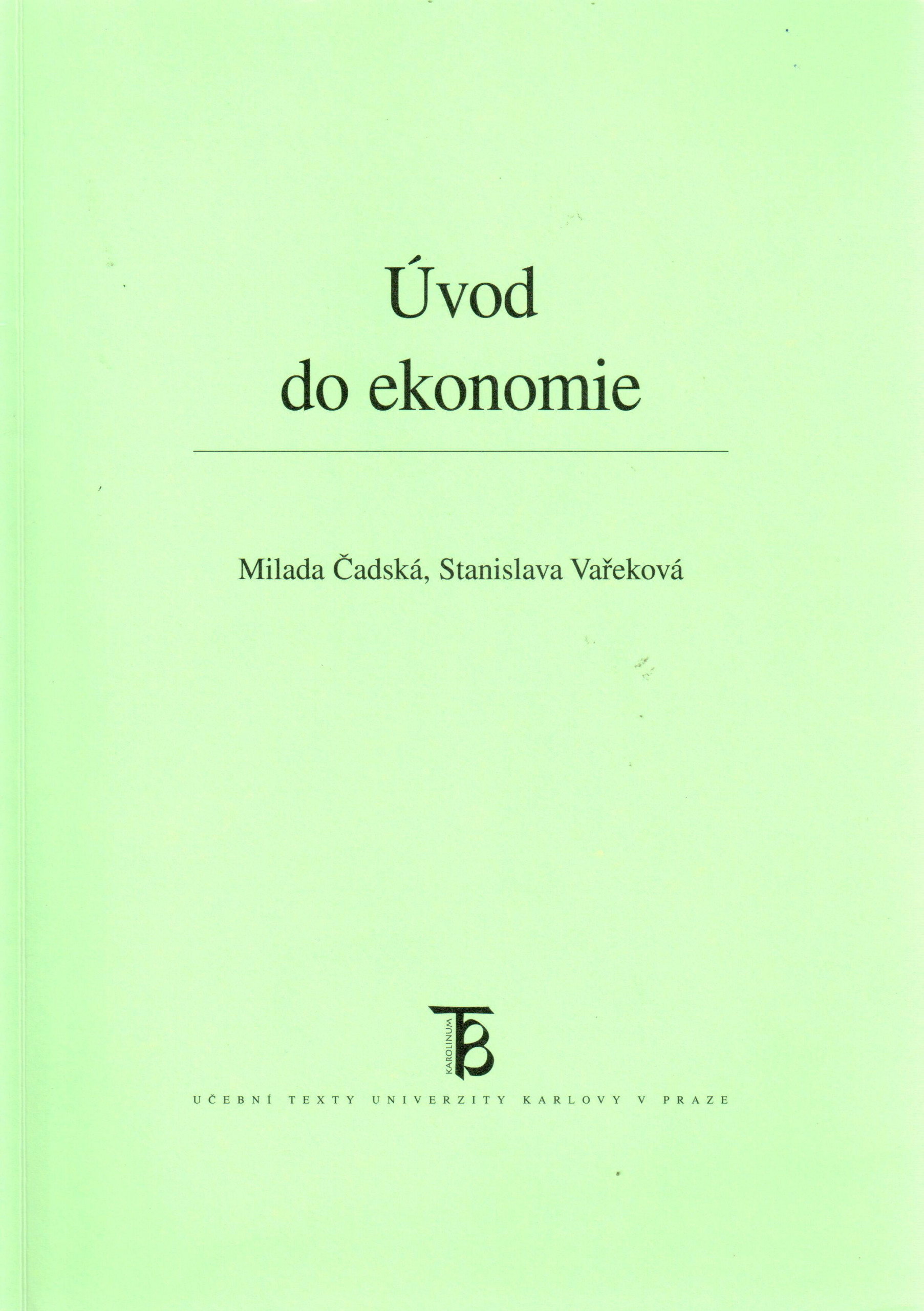 Úvod do ekonomie - Náhled učebnice