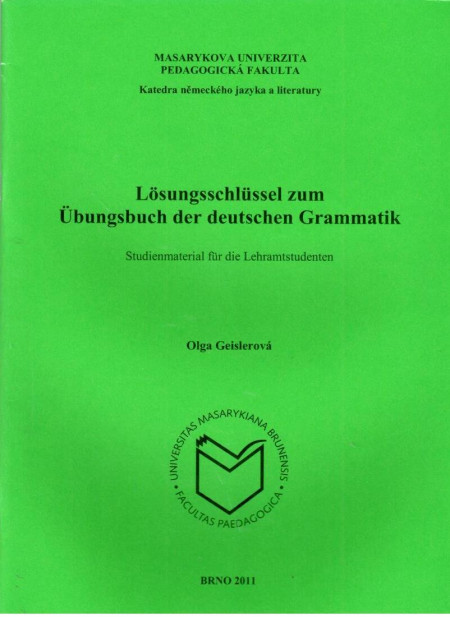 Losungsschlussel zum Ubungsbuch der deutschen Grammatik