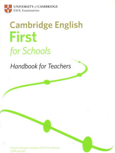 Cambridge English first for Schools
