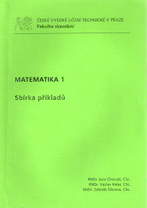 Matematika 1, sbírka příkladů
